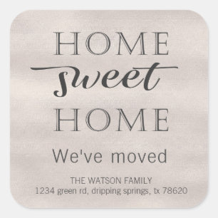 Faire-part de déplacement   Autocollant Home Sweet