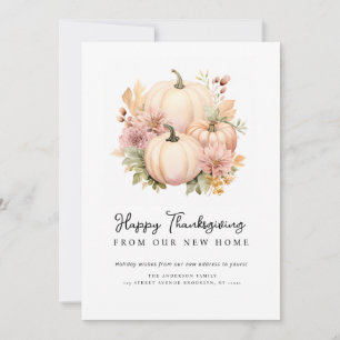 faire-part de déplacement de bon thanksgiving