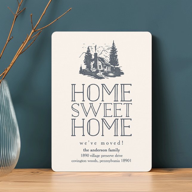 Faire-part de déplacement de Cabine Vintage rustiq (Créateur téléchargé)