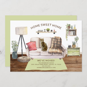 Faire-part de déplacement de chats du Bengale