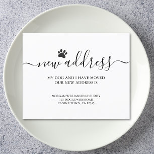 Faire-part de déplacement de chien