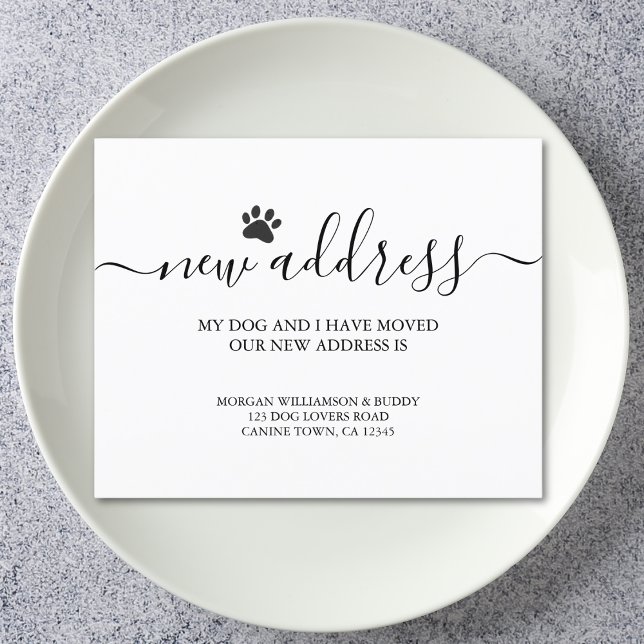 Faire-part de déplacement de chien (Créateur téléchargé)