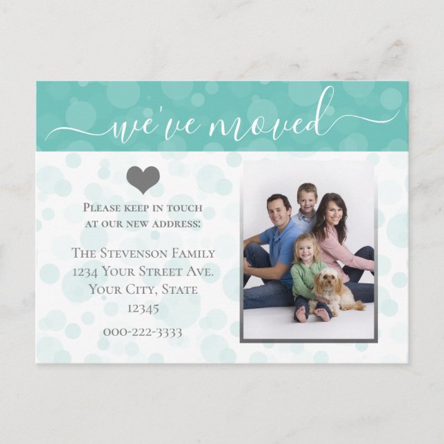 Faire-part de déplacement de la photo cardiaque Ch (Devant)