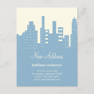 Faire-part de déplacement de la vue de ville