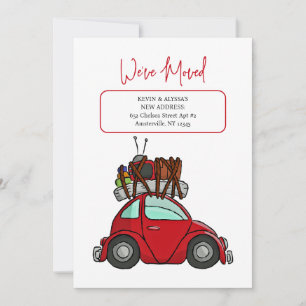 Faire-part de déplacement de voiture