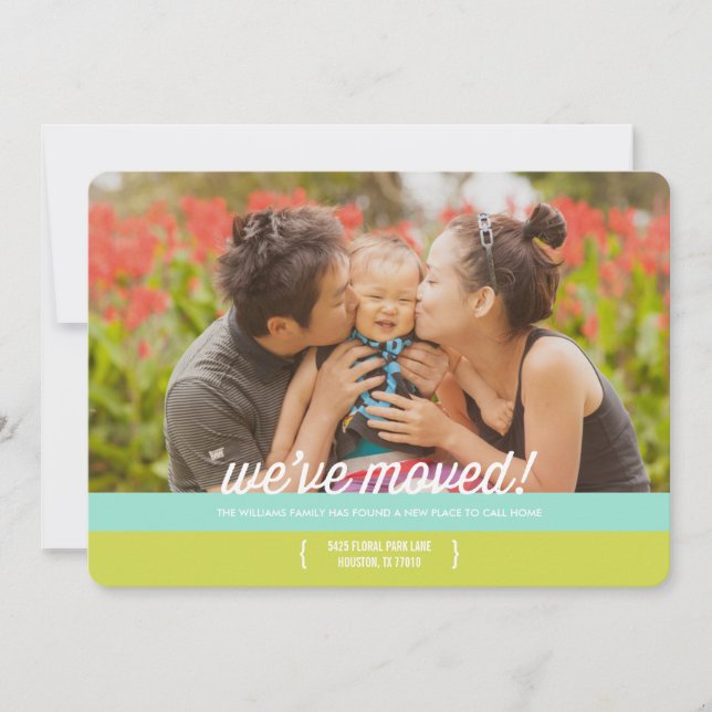 Faire-part de déplacement des bandes de mood (Devant)