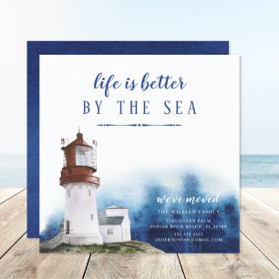 Faire-part de déplacement du phare côtier