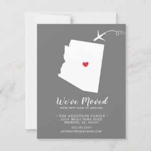 Faire-part de déplacement   État ARIZONA