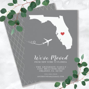 Faire-part de déplacement   État Floride