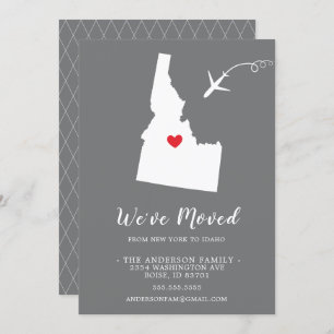 Faire-part de déplacement État IDAHO