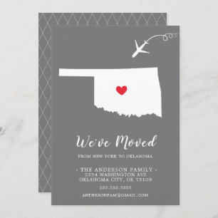 Faire-part de déplacement   Etat OKLAHOMA