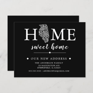 Faire-part de déplacement ILLINOIS couleur modifia