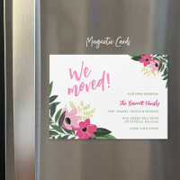 Faire-part de déplacement magnétique tropicale flo