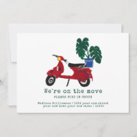 Faire-part de déplacement mignon | Nous sommes en 