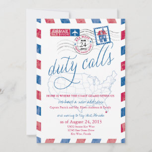 Faire-part de déplacement militaire de l'avion clé