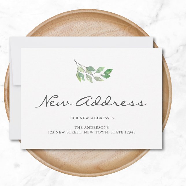 Faire-part de déplacement minimaliste d'une nouvel (Créateur téléchargé)