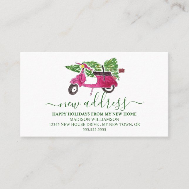 Faire-part de déplacement | Nouvelle maison pour l (Devant)