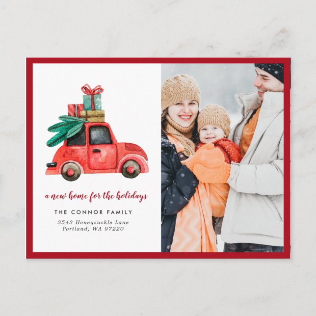 Faire-part de déplacement | Nouvelle maison pour l (Devant)