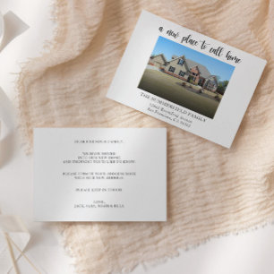 Faire-part de déplacement photo simple moderne