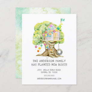 Faire-part de déplacement Treehouse