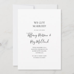 Faire-part de développement simple et élégant