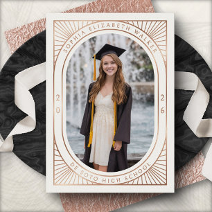 Faire-Part de Diplôme avec Cadre Élégant pour Phot