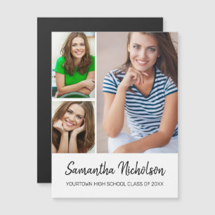 Faire-part de diplôme Blanc moderne 3 Photo