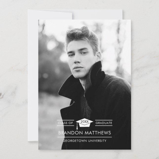 Faire-part de diplôme de Casquette de deuxième cyc (Devant)