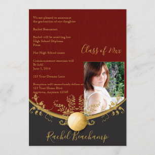 Faire-part de diplôme de Gold Volleyball