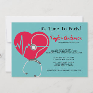 Faire-part de diplôme de l'école de soins infirmie