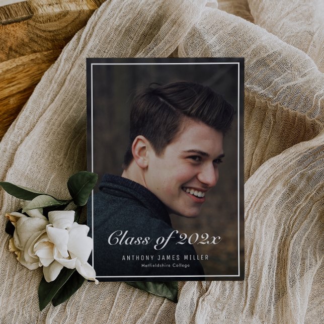 Faire-part de diplôme de l'université de photo cla (Créateur téléchargé)