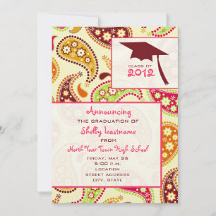 Faire-part de diplôme de Paisley 2012