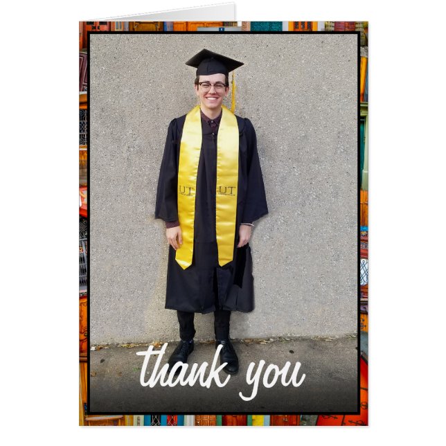 Faire-part de diplôme de photographie moderne Port (Devant)