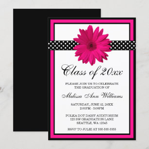 Faire-part de diplôme des Pois de la marmite rose