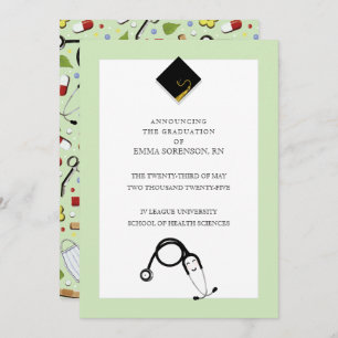 Faire-part de diplôme en infirmière