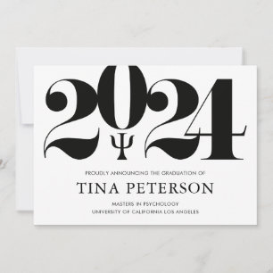 Faire-part de diplôme en psychologie