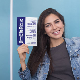 Faire-part de diplôme/Invitation de fête [bleu]