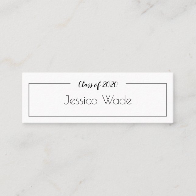 Faire-part de diplôme Nom de la classe de 2022 (Devant)