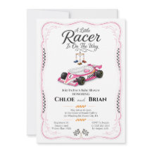Faire-part de douche de berceau Little Racer