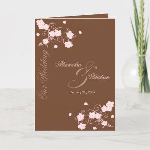 Faire-part de Faire-part de mariage en fleurs rose