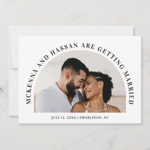 Faire-part de fiançailles Arch Top Save the Date