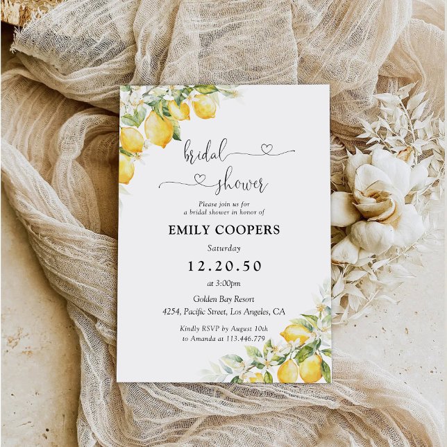 Faire-part de Fiançailles Citron Vert (Créateur téléchargé)