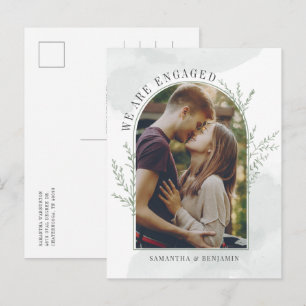 Faire-part de fiançailles de photographie botaniqu