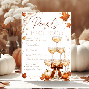 Faire-part de Fiançailles Perles & Prosecco d'Auto