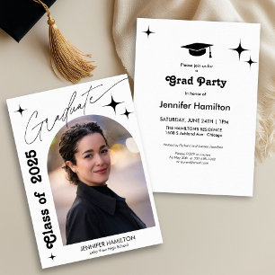 Faire-part de graduation avec photo 