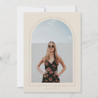 Faire-part de graduation d'arc moderne