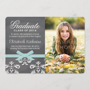 Faire-part de graduation de la dentelle de la poul