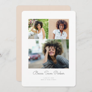 Faire-part de graduation de la grille Tri