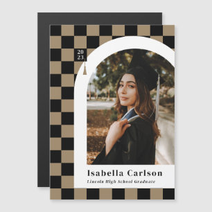 Faire-part de graduation de la photo d'arc avec ai