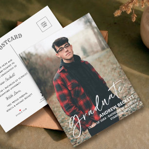 Faire-part de graduation de la photo de script sim